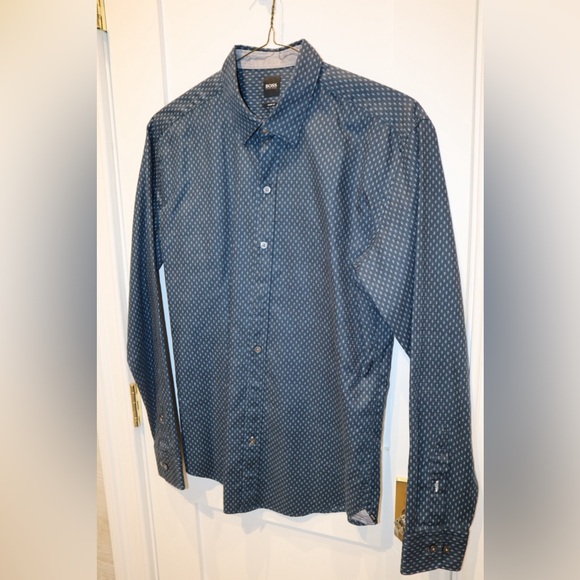 NWOT Hugo Boss Sharp Fit Button-Down Shirt - Picture 1 of 5